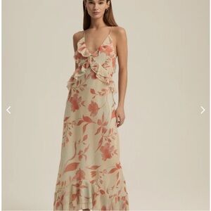 Favorite Daughter Floral Maxi Dress - Cream and Pink